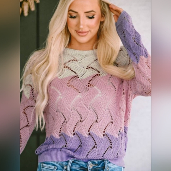 Blush Boundaries Sweater - Picture 5 of 16